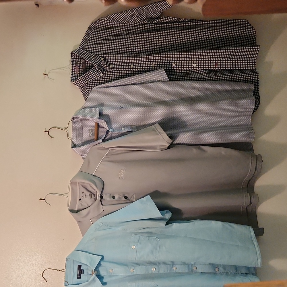 LOT OF 4 XL Sport Shirts